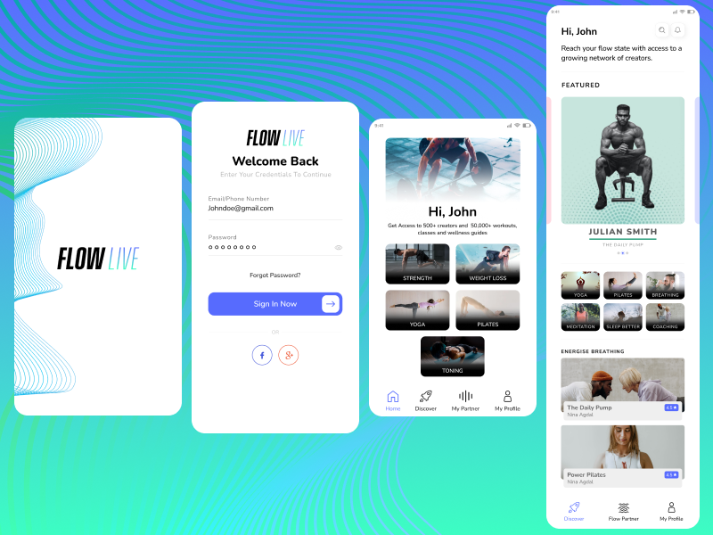 Example of Mobile App UI/UX Design
