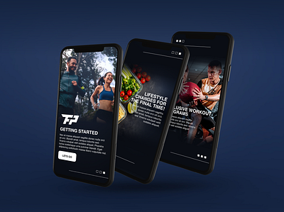 Lifestyle Coaching App Design: Getting Started app coaching design fitness getting started meals onboarding trending ui ux
