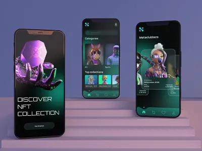 NFT app concept design nft nft app product design ui user experience user interface