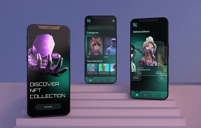 NFT app concept design nft nft app product design ui user experience user interface