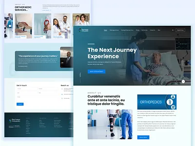Next_Journey_Orthopaedics banner design design minimal mobile app ui ux web website design