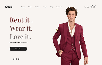 Hero Section of landing page landing page ui