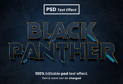 Cinema Movie Editable 3D Text Effect 3d 3d font 3d text effect background banner deisgn black panther cinema design font effect graphic design illustration movie movie poster movie text text effect