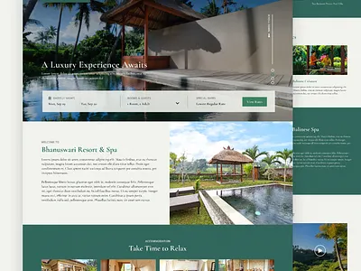 Bhanuswari Resort Ubud Bali Web Design 2022 ui ux web design website