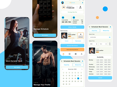 Fitness Tracking Application app app design branding design fitness app graphic design illustration logo mobile app ui ux