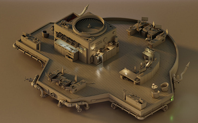 Wheelhouse blender concept design drilling dynamic geotechnical illustration navigation offshore oil and gas render ship vessel wheelhouse