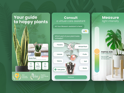 Blossom app Screenshots for Google Play app app store aso branding google play graphic design illustration logo screenshots typography ui ux vector