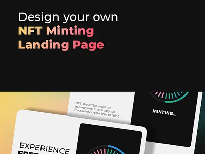 NFT Minting Landing Page Design branding codezeros nft nft art nft artist nft design nft designs nft landing page nft minting nft minting landing page nfts ui ux
