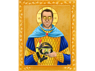 NFT art - 26 art bitcoin cryptoart cryptocurrency drawing face graphic icon illustration nft nftart ortodox portrait