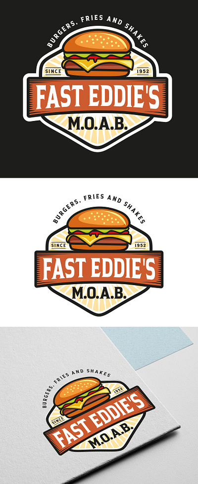 Burger, fast food, restaurant logo 3d animation branding burger burger fast food burger food logo burger logo design fast food logo food logo graphic design illustration logo logo designer motion graphics restaurant logo typography ui ux vector