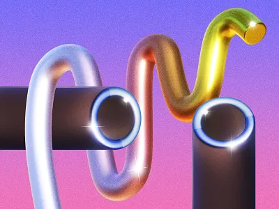 3D Meta Digital Lavender Objects 3d abstract geometric rendered retor textured