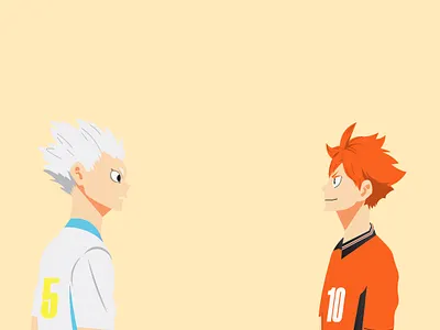 Little Monster adobe illustrator anime haikyu hinata hoshiumi illustration kamomedai karasuno volleyball