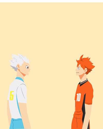 Little Monster adobe illustrator anime haikyu hinata hoshiumi illustration kamomedai karasuno volleyball
