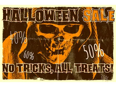 No Tricks, All Treats! add poster ads advertising advertising design advertising poster banner design halloween poster marketing poster poster design sale banner sale banner design visual design