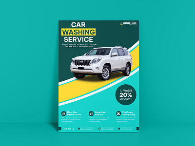 Car washing service business flyer, poster or banner design banner design branding brochure car car flyer car sale car servicing car wash design flyer flyer design illustration poster design sale sale flyer wash