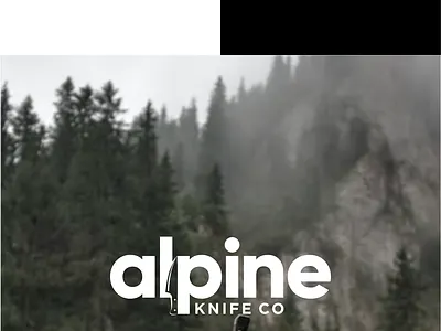 Alpine Knife co. 3d animation app branding design graphic design illustration logo motion graphics ui vector