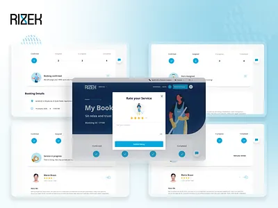 Rizek app branding design graphic design illustration logo typography ui ux vector