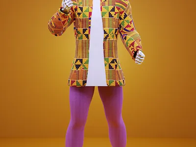 Megacool Tyrone 3d africa afrofuturism animation blender design gaming illustration