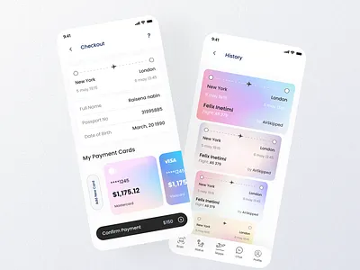Air Ticket Booking App air air ticket creative design graphic design interface plane ticketing ui uiux