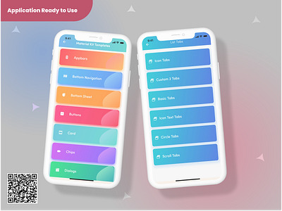 Flutter Biggest UI Kits and Flutter Big Materials 3d graphic design ui ui kit template flutter