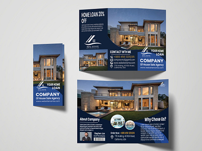 Real estate tri fold Brochure 3d animation branding design graphic design illustration logo typography ui ux vector