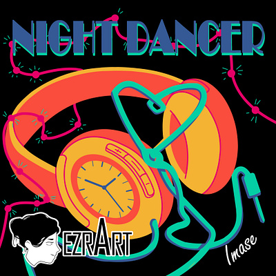 Cover Art - Night Dancer album cover art branding cover art illustration