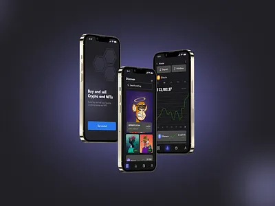 Concept UI Mobile App Design for Crypto and NFT app branding color colour creative designer creativity design designer font graphic design illustration logo mobile app mobile app design typography ui ui design ui mobile app ui ux uiux