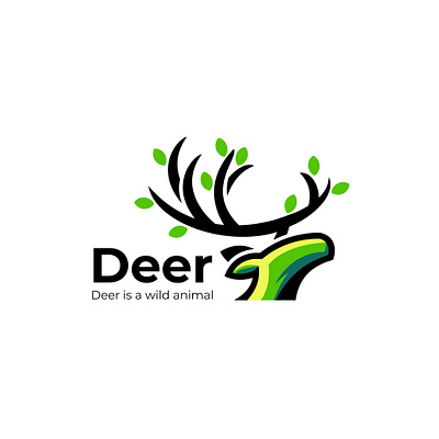 Deer Logo Design | Modern Logo Design | Color Logo animation branding business deer logo design graphic design illustration logo modern deer modern deer logo new deer logo new logo 2023 ui ux vector