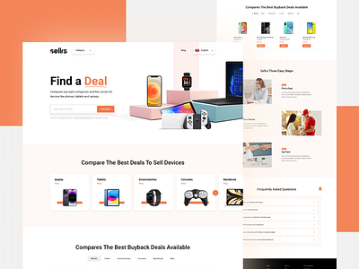 Landing Page Design Buyback website branding home homepage landing ui ux webdesign website