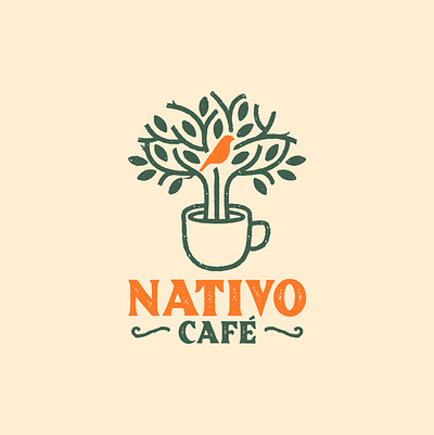 Café Nativo branding coffe design graphic design logo vector