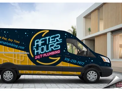 After Hours Plumbing branding sacramento sacramento graphic design vehicle wrap design