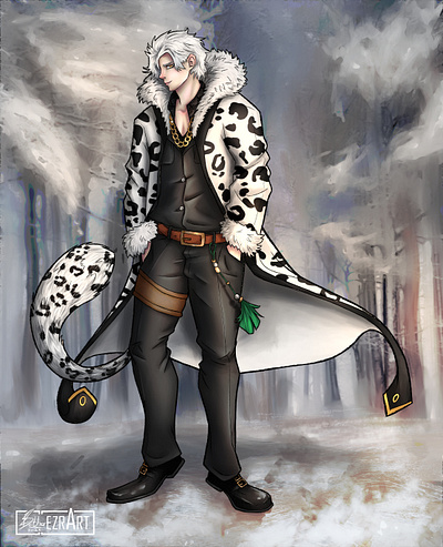 Snow Leopard Character character design characterart illustration