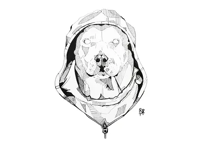 DOG design drawing graphic design illustration tattoo vector