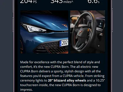 Bristol Street Motors CUPRA email cars design email graphic design ui ux