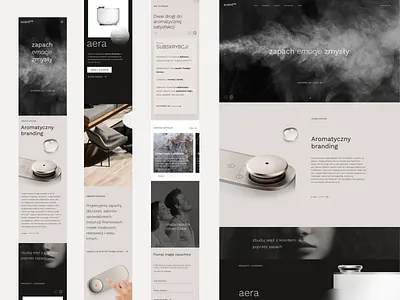 Aromamarketing mobile web design aroma aromamarketing beauty design desktop mist mobile page ui web webdesign