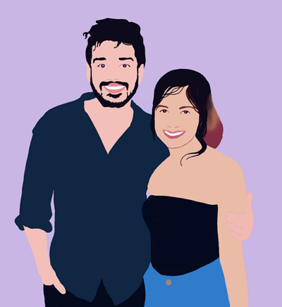 Friendly vibes couple digital art graphic design minimal minimal art