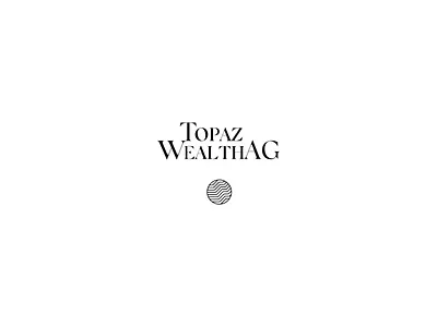 Topaz Wealth AG logotype adobe brand identity branding design digital graphic design logo minimal visual identity