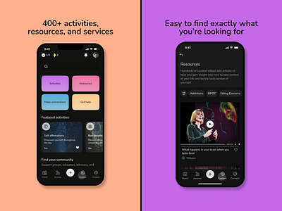 Activities, resources, and services activities habit tracker health services insights journey mental health mental well being mood tracker wellness