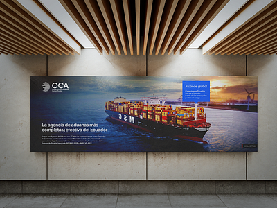 Comercio Exterior OCA - Brand Design billboard brand identity branding color colorpalette design logo typography vector