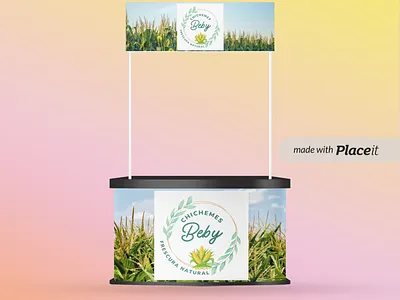Fair Stand - Chichemes Beby beverage branding chicheme corn design fair stand logo stand