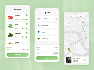 Add To Cart - Grocery App UI Design add to cart grocery app design grocery app grocery app clone grocery app ui design grocery delivery mobile app ui online grocery store ux design xlgrocery