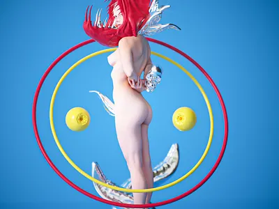 Elle 3d c4d design freak illustration monster nft octane render zbrush