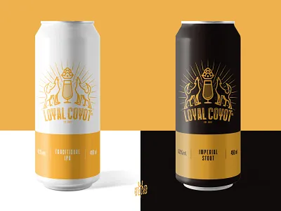 Loyal Coyot Beer Logo beer branding coyot emblem graphic design heraldic illustration logo logotype vector wolf