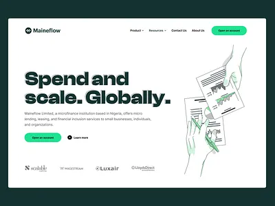 Finance Landing design finance inspiration landing loan uiux