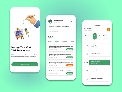 📅 Task Management App Concept illustrator lightui ui uidesign