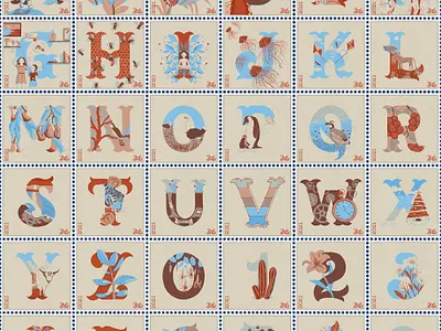 36 Days Of Risograph Stamps 36daysoftype custom lettering design dribbble freethrow hand lettering illustration lettering procreate risograph