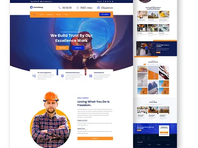 Constructions Website Design civil engineer constructions website design design designer new trnad ui uiux web website