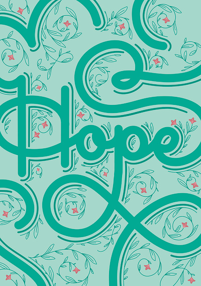 Hope custom lettering dribbble freethrow hand lettering hope illustration ipad lettering procreate