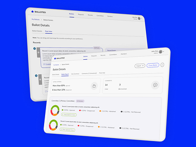 Online Balloting Platform ux design web app