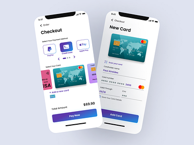 Credit card checkout page for grocery shopping app! daily ui ui ux
